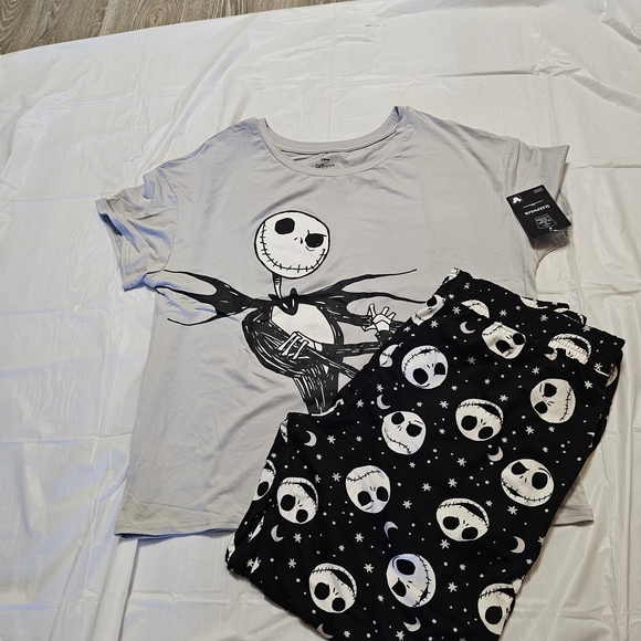 ZENZEN Nightmare Before Christmas 2PC Pajama Set Jack Skellington NWT - Picture 5 of 6